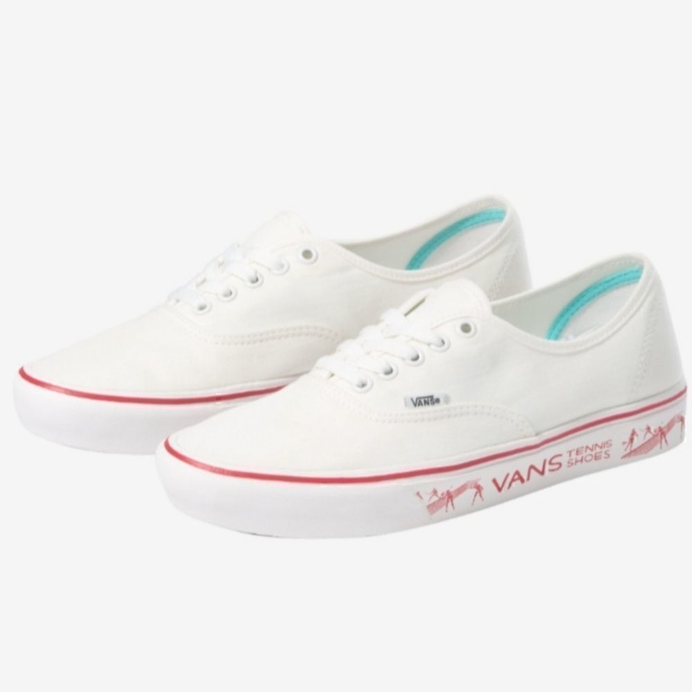 VN0A3WM748C Vans Comfycush Authent Blanc De Blanc/Red Men's - Women's - Picture 2 of 14